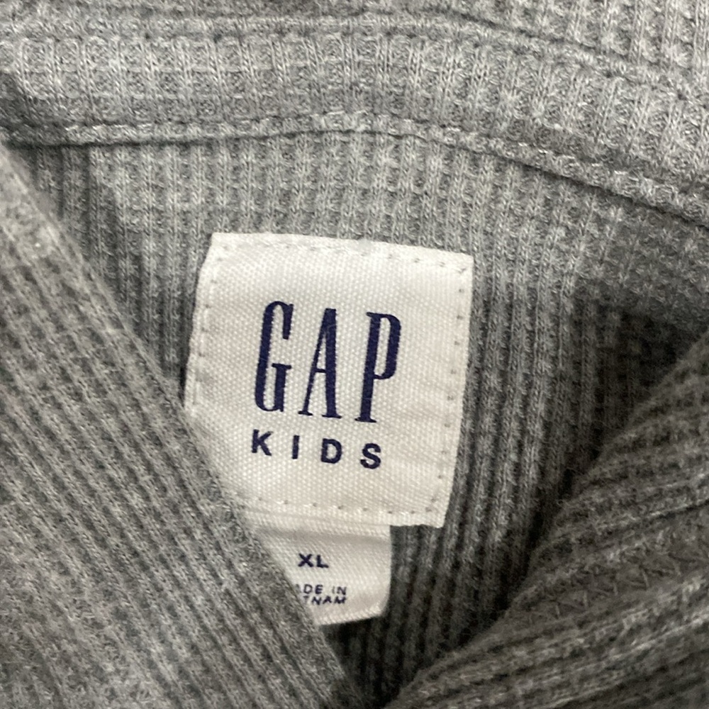 Gap Kids gray thermal Hoodie XL - Picture 2 of 2